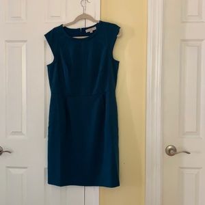 Ann Taylor LOFT peacock Blue dress- Size 12